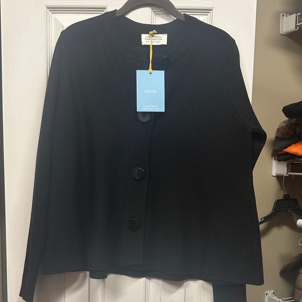 Compania Fantastica Women's Black Button-Front Blazer